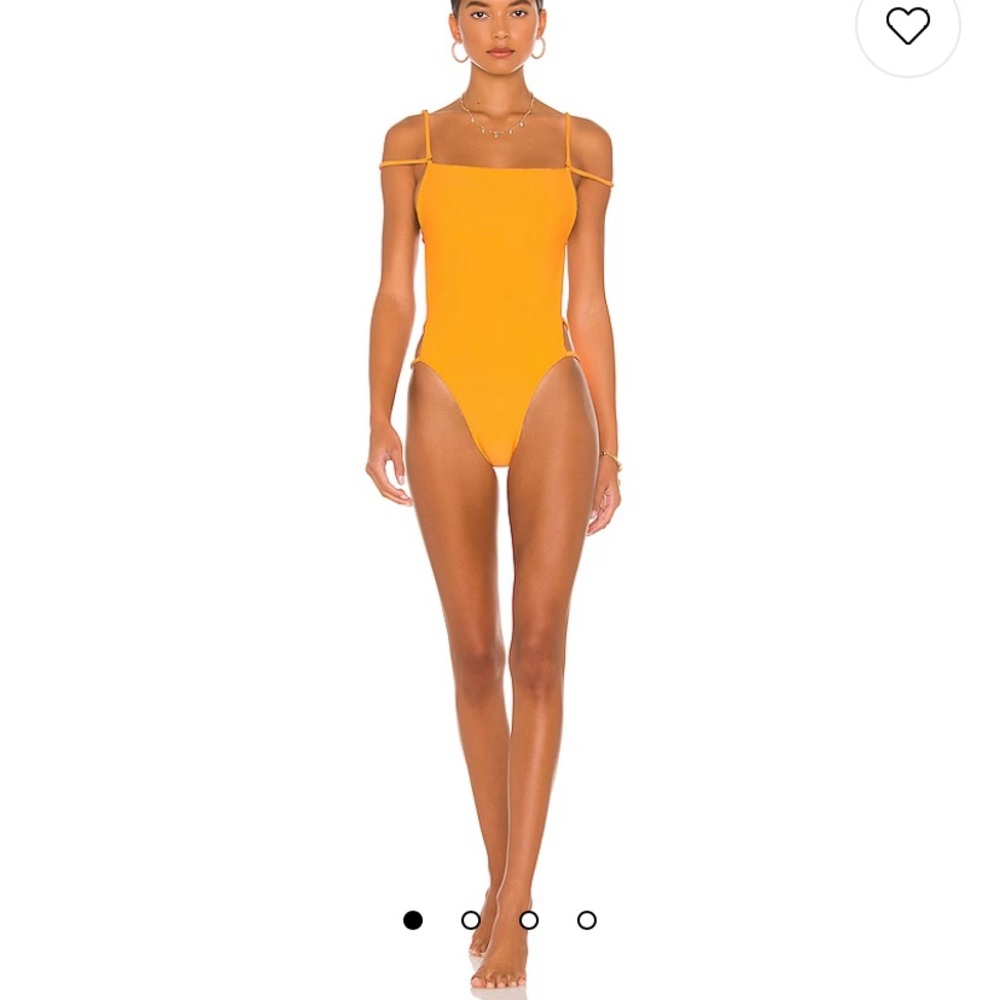 Lovewave the Maxie one piece swimsuit in bright orange size Large